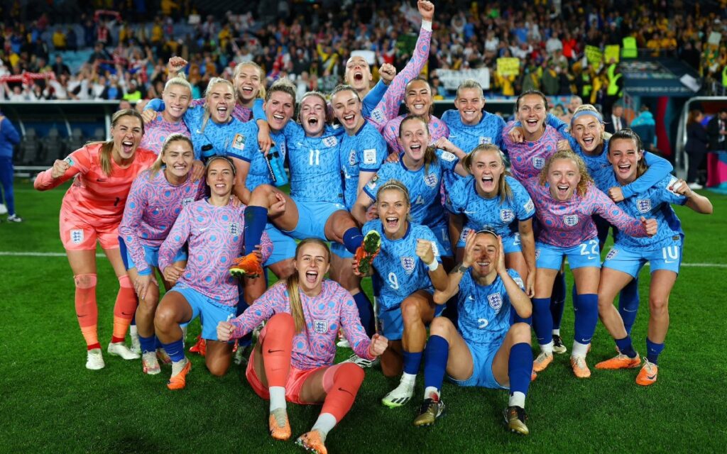 Image of England's Lionesses.