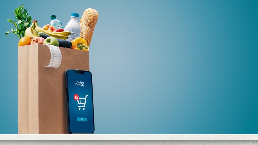 Groceries and a mobile phone
