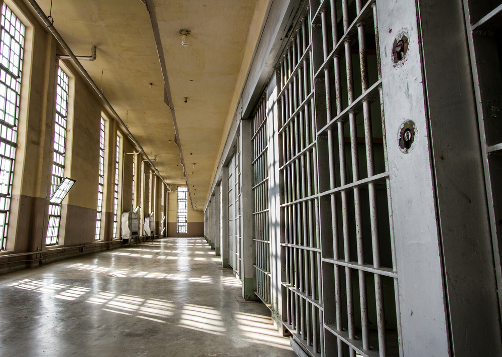 Inside view of a prison.