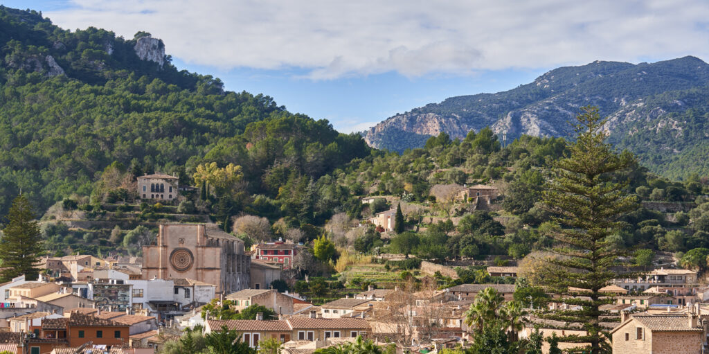 The village of Esporles, Mallorca