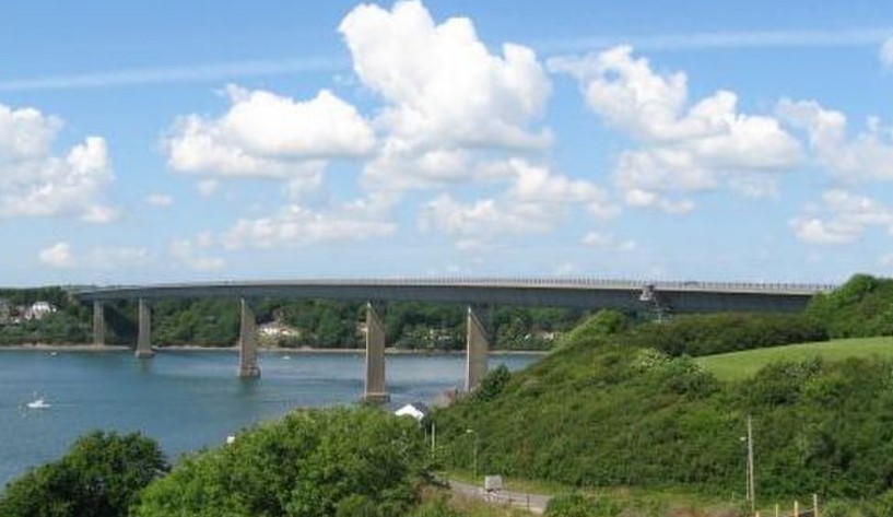 Image of Cleddau Bridge in Pembrokeshire, Wales.