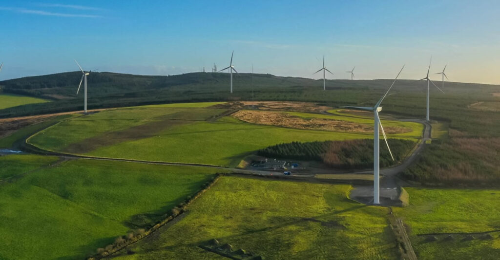 Image of an Amazon wind park.
