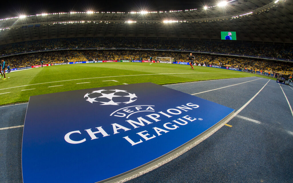 Image of the Champions League logo.