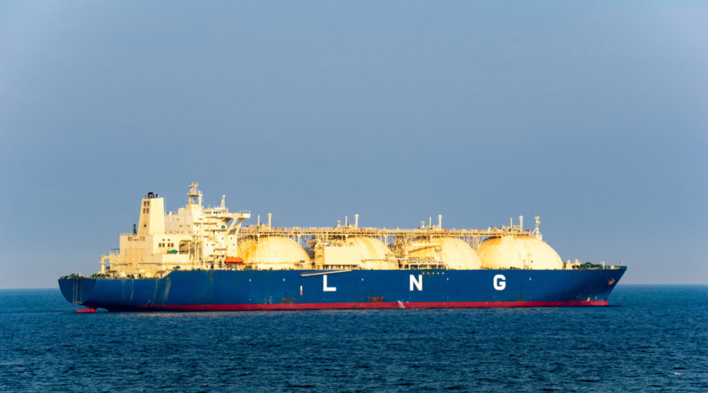 Image of an LNG tanker.
