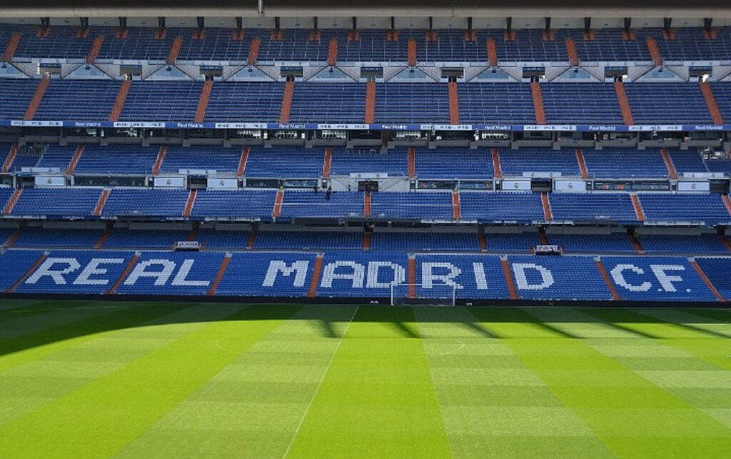Image of Real Madrid's Santiago Bernabéu stadium.