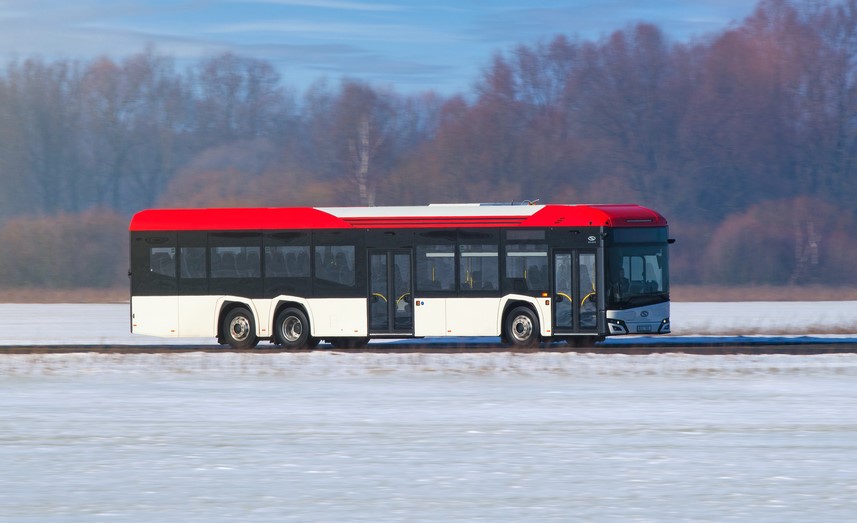 Image of a Solaris electric bus.