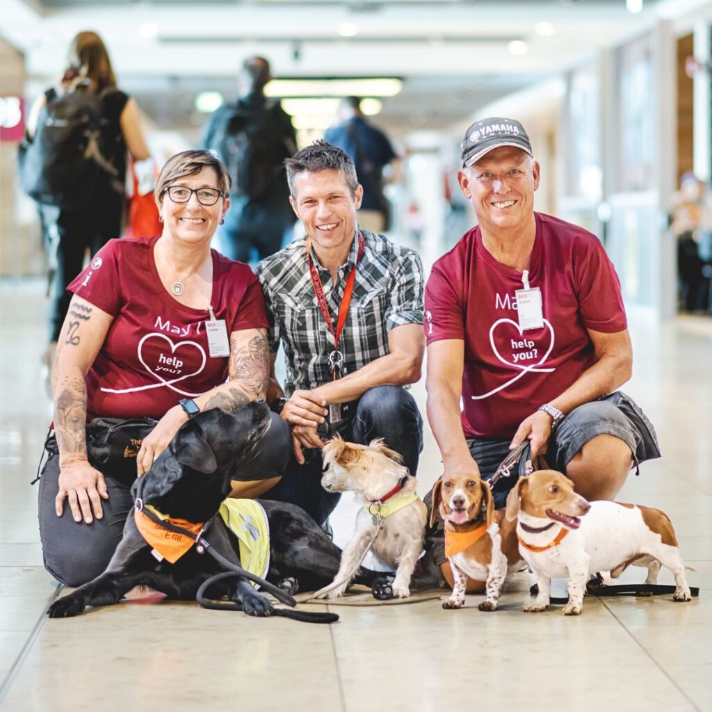 Paws and Relax: Furry Ambassadors Bring Comfort to Berlin Brandenburg Airport.