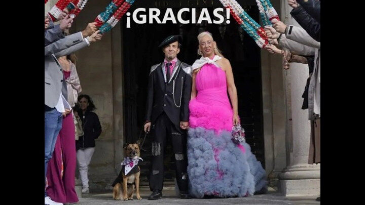 Mak The Dog Makes History At Spanish Wedding
