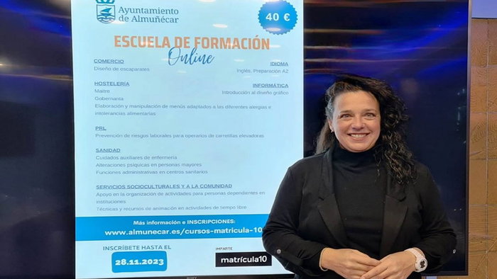 Image of Beatriz Gonzalez, the Almuñécar Councillor for Promotion and Employment.
