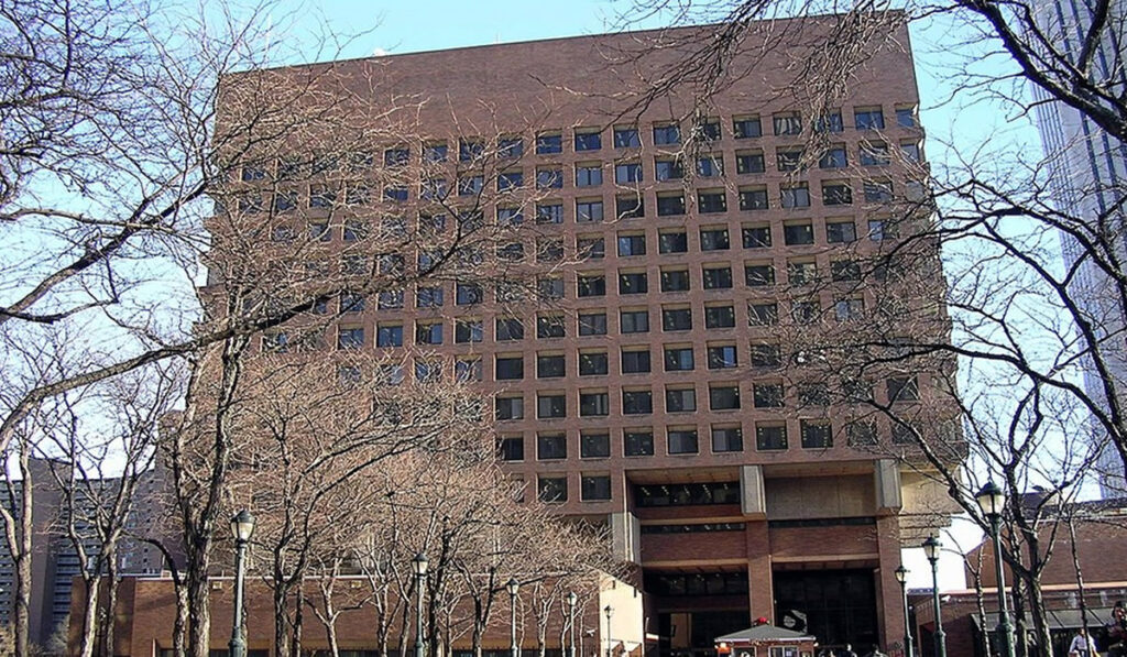 Image of NYPD headquarters in New York City.