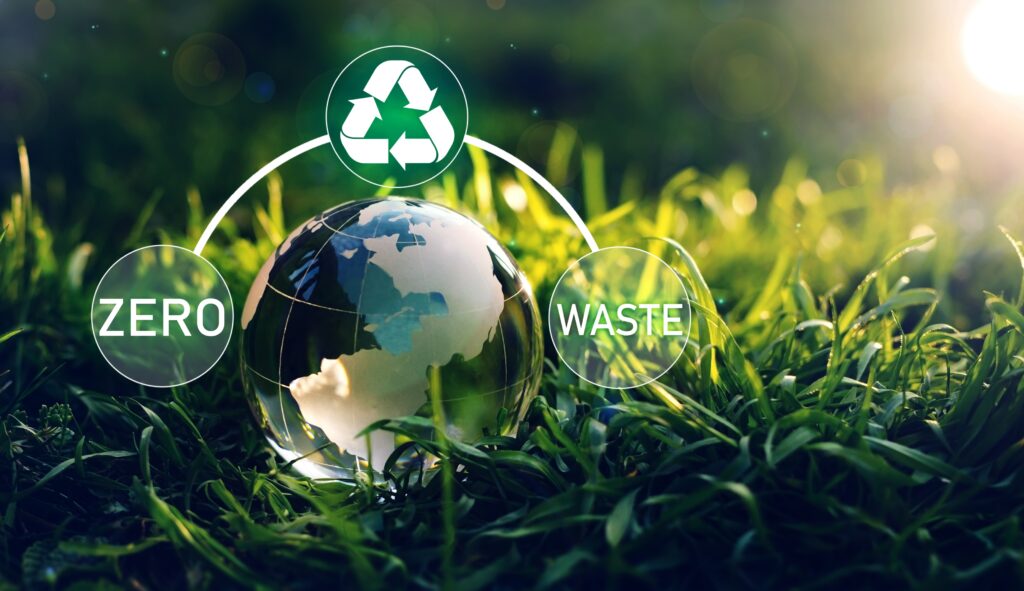 Zero,Waste,Concept.,Waste,Recycling,For,A,Clean,And,Healthy