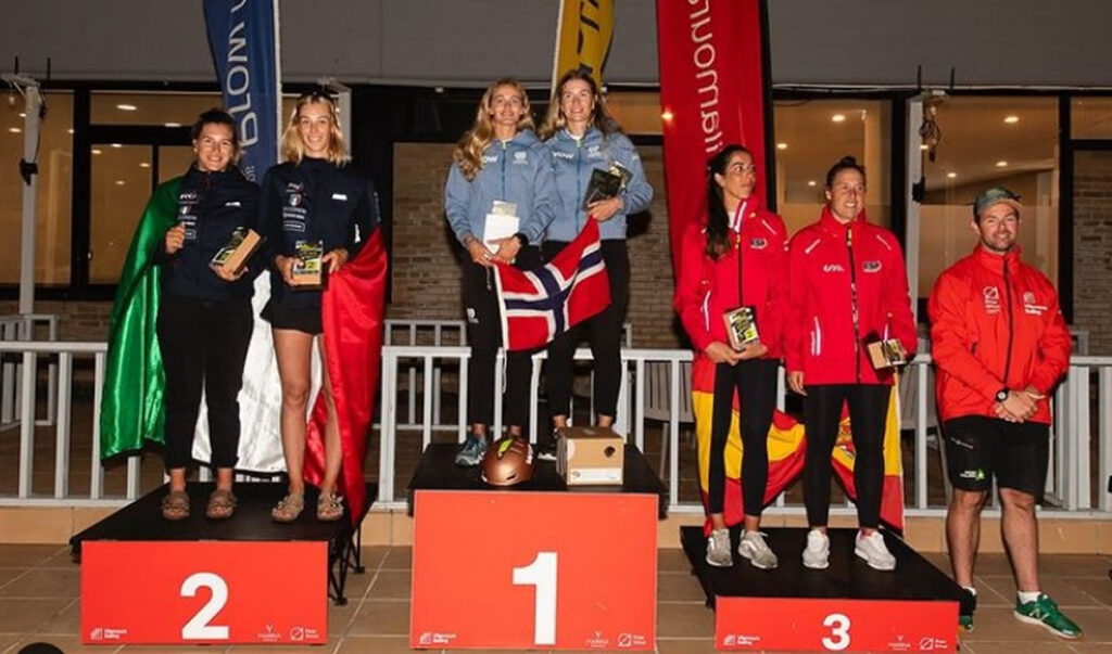 Image of winners' podium in Vilamoura.