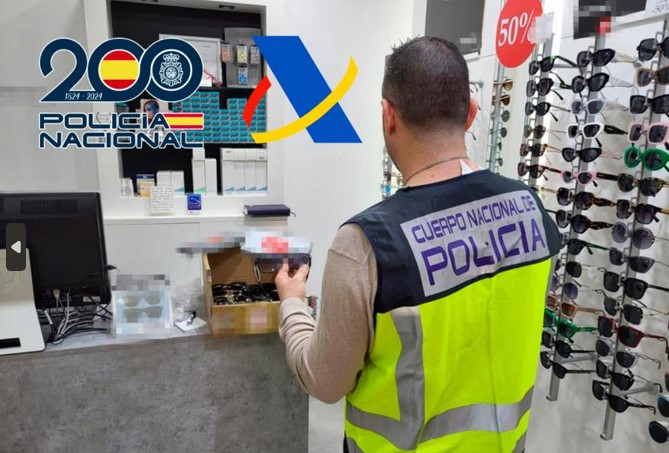 Counterfeit sunglasses seized across Spain