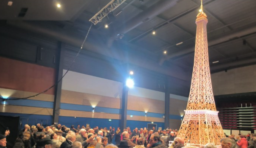 Matchstick marvel: Frenchman's Eiffel Tower quest goes up in flames.