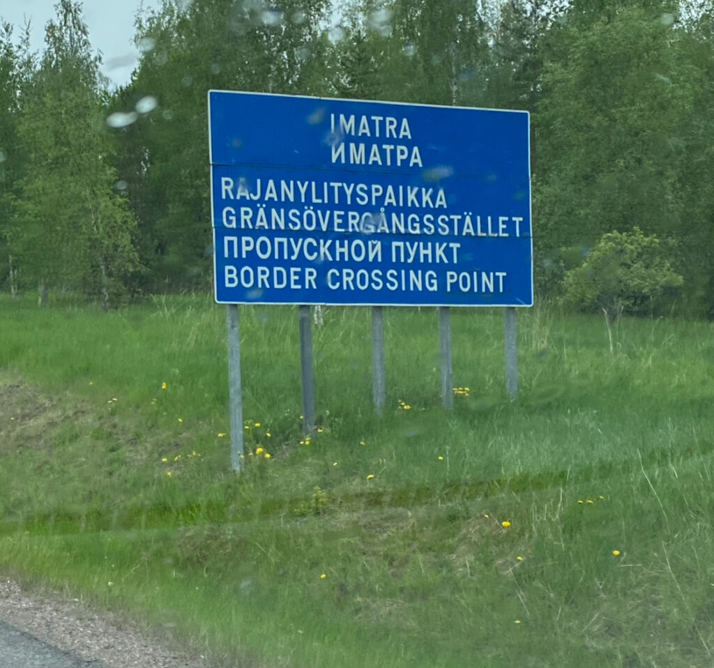 A cool reception at Finland-Russian border