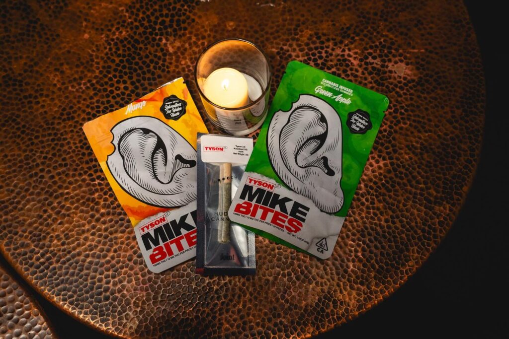 Mike Tyson takes a bite out of the cannabis market with ear-shaped snacks.