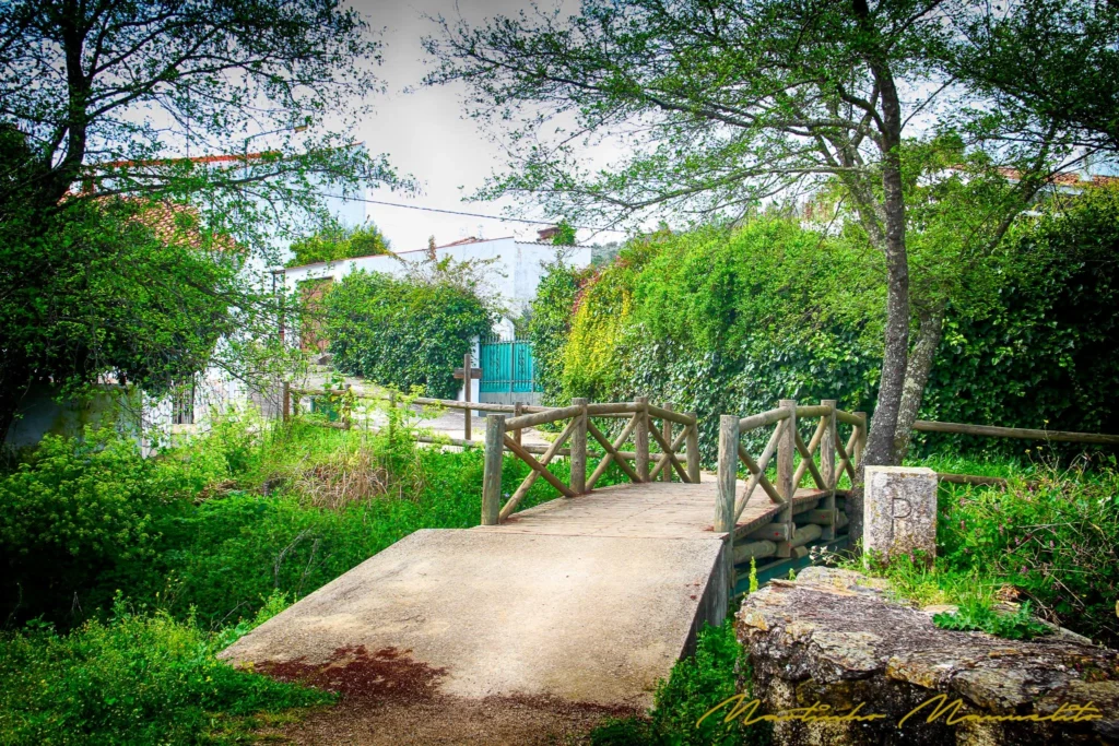 The world's smallest international bridge uniting Portugal and Spain.
