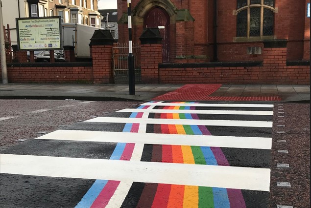 LGBTQ+ crossing in Blackpool