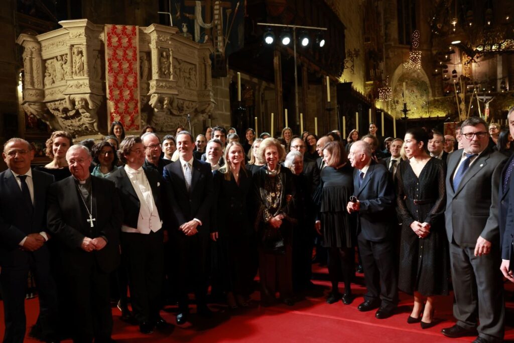 Queen Sofia at the Project Home charity concert in the cathedral