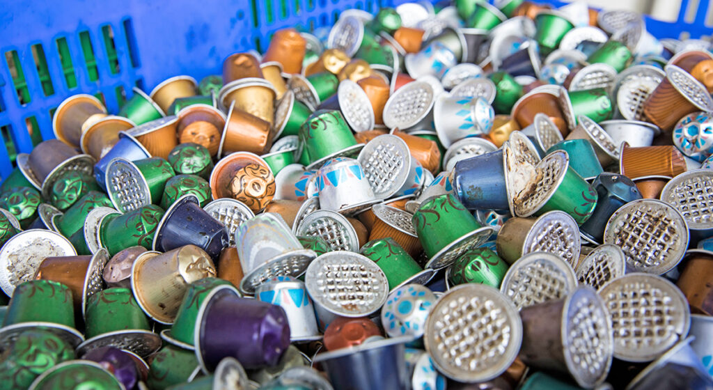 Coffee capsules recycled