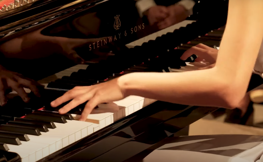 Pianist Alexandra Dovgan 's hands