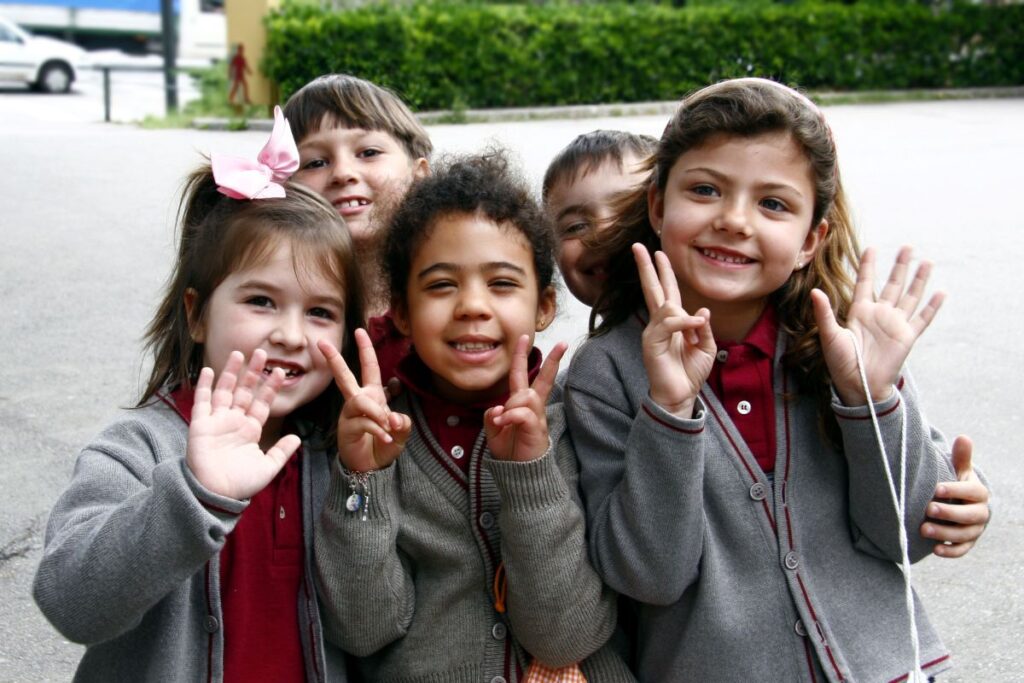 Spanish schoolchildren