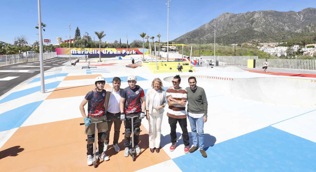 The new skatepark opens