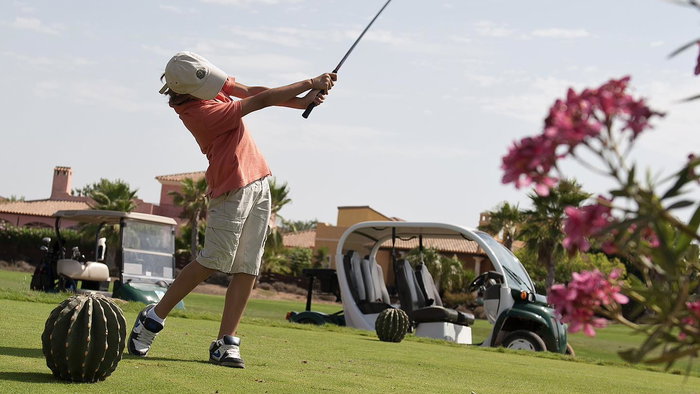 Desert Springs Resort golf course nominated for World Golf Awards 2024 Image of man playing golf at Desert Springs Resort golf course