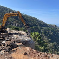 Repairs on the A-397 Ronda road