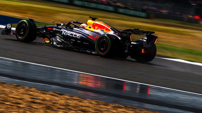 Silverstone Circuit, Towcester, United Kingdom. July 6, 2025; Max Verstappen of the Netherlands and Oracle Red Bull Racing during the Formula 1 British Grand Prix | Credit: Jay Hirano/Shutterstock