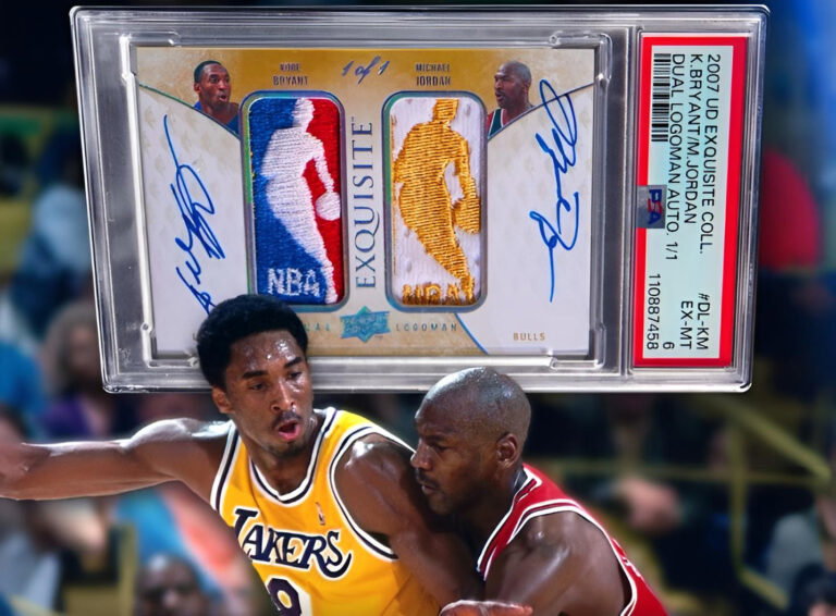 Michael Jordan and Kobe Bryant NBA collectable card breaks world