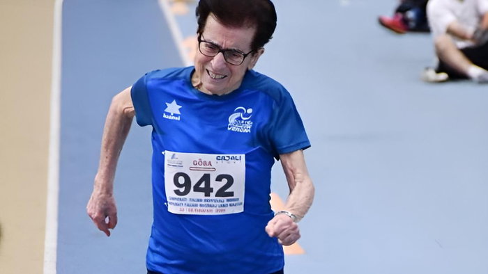 Emma Maria Mazzenga is 92 years of age but has the muscle cells of someone in their 20s | Credit: Federazione Italiana di Atletica Leggera