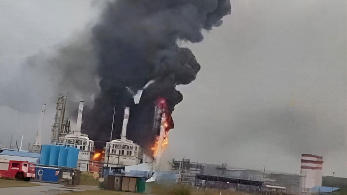 Ukrainian drones attacked several Russian power and energy facilities, including this nuclear plant in Kursk | Credit: @guyelster/X