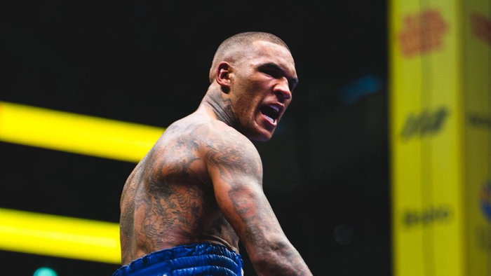 Conor Benn Jr victorious.