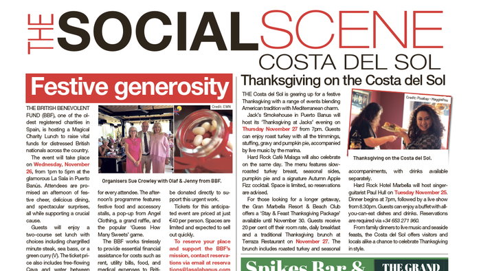Social Scene Costa del Sol 20 – 26 November 2025 Issue 2107