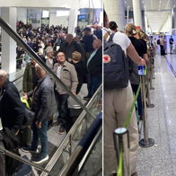 EES queues at Malaga Airport.