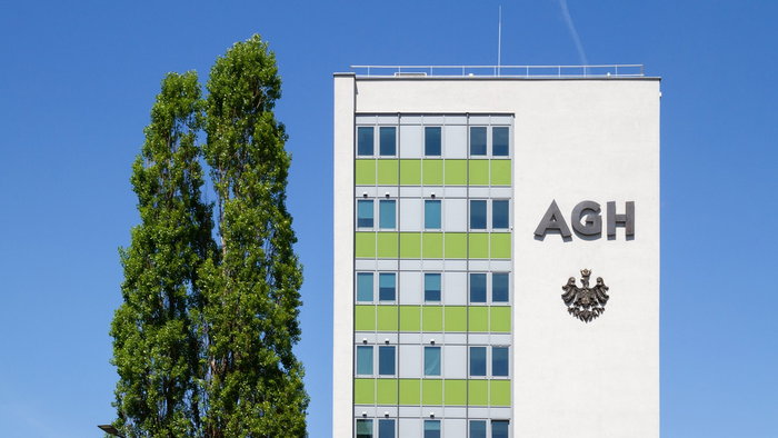 AGH University of Science and Technology building in Krakow, Poland