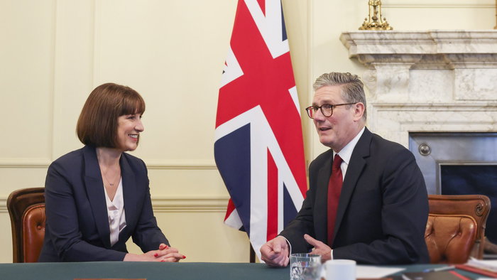 Rachel Reeves with Prime Minister Keir Starmer
