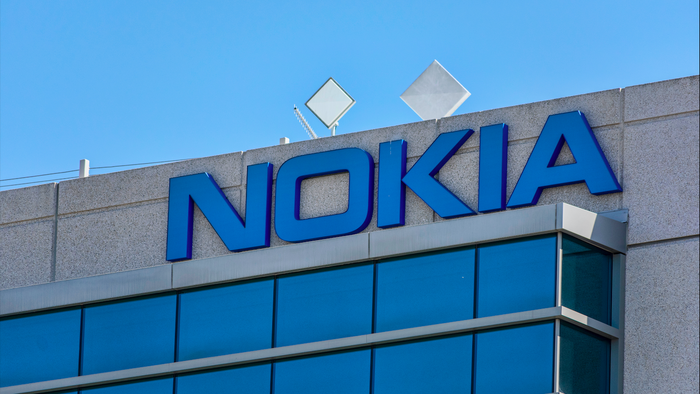 Nokia logo on a corporate building