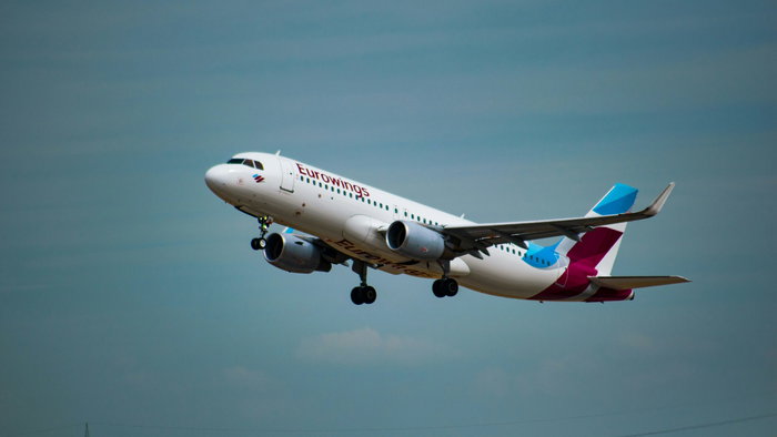 A Eurowings plane.