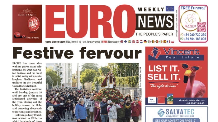 Costa Blanca South 15 – 21 January 2026 Issue 2115