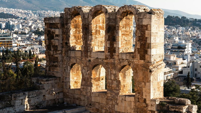 Odeon of Herodes Atticus in Athens, Greece