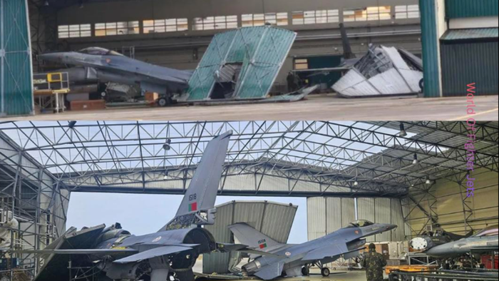 STORM KRISTIN damages Portugal's Monte Real airbase