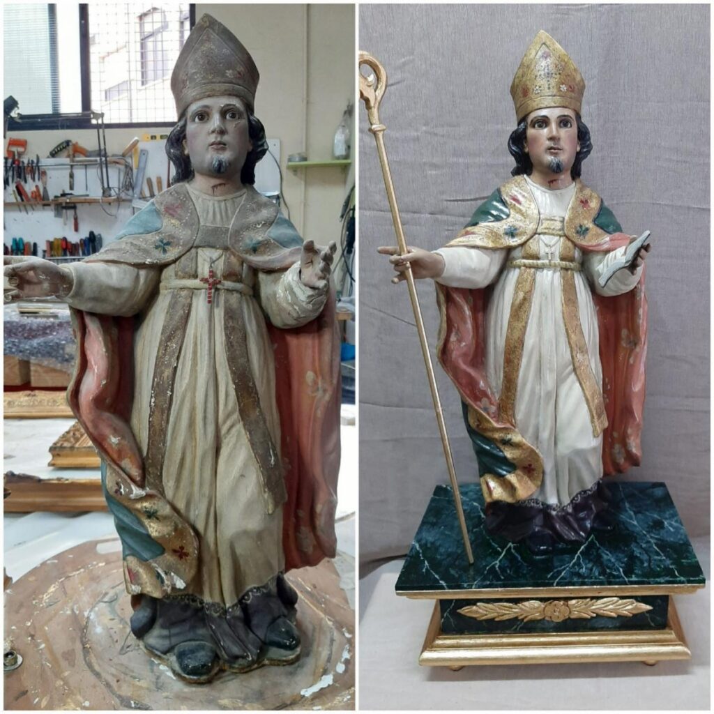 San Javier Stunned! Restored Statue's Debut Sparks Frenzy - See the Transformation!