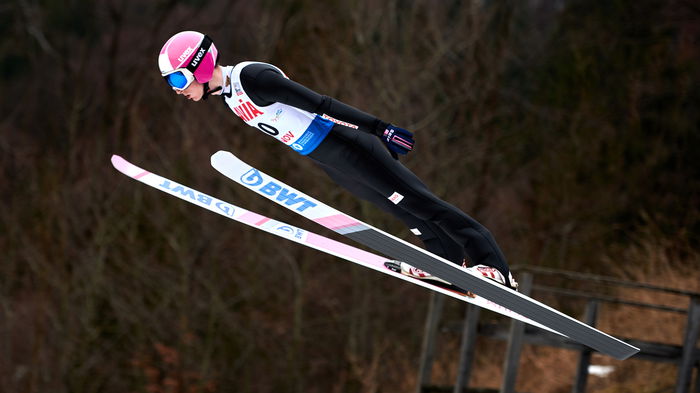 Ski jumping, Rasnov, Romania.
