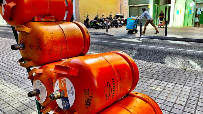 Butane gas delivery.