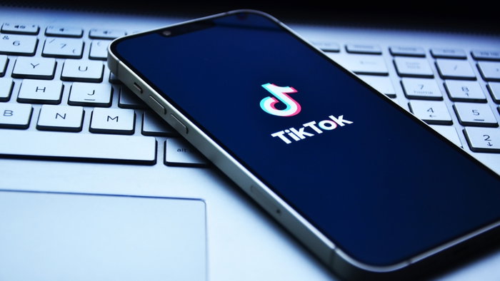 TikTok app on smartphone