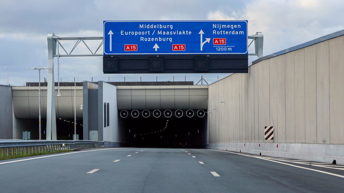 Motorway to Roterdam in the Netherlands