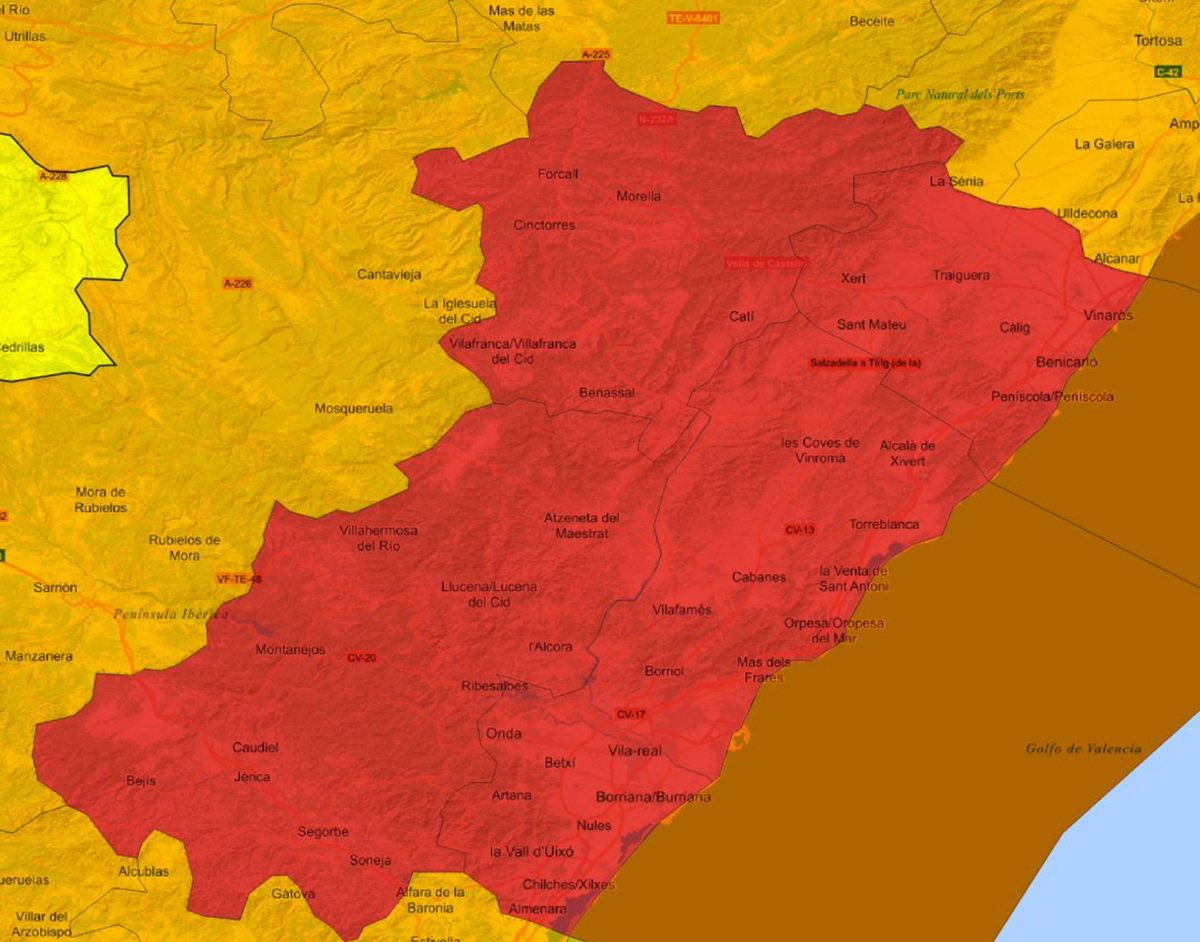 Red alert in Valencia region « Euro Weekly News