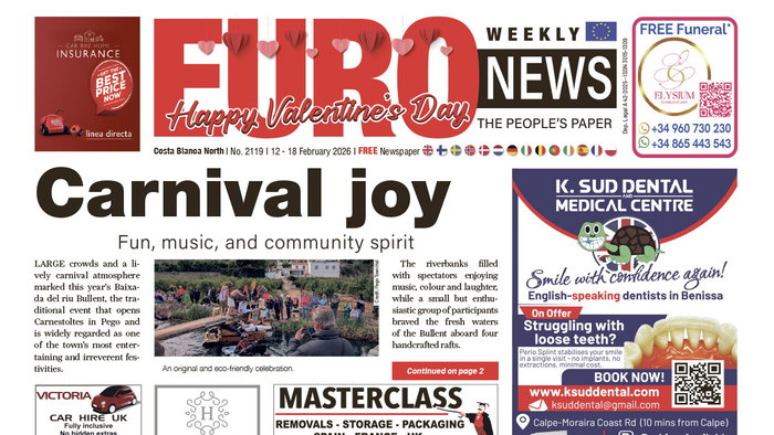 Costa Blanca North 12 - 18 February 2026 Issue 2119